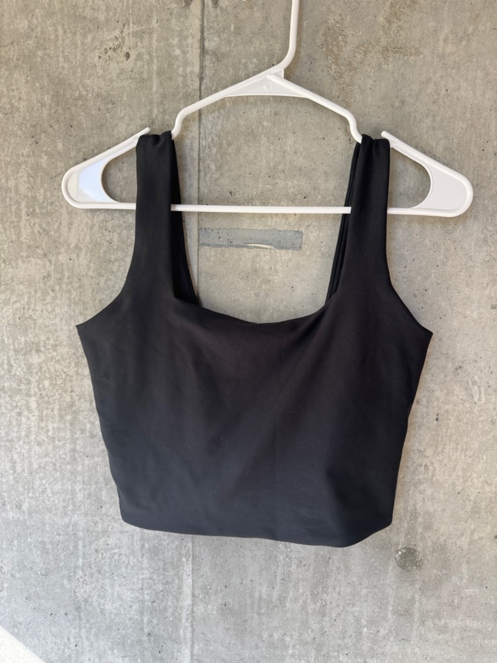 Abercrombie YPB Black Square Neck Crop Tank Top - Women